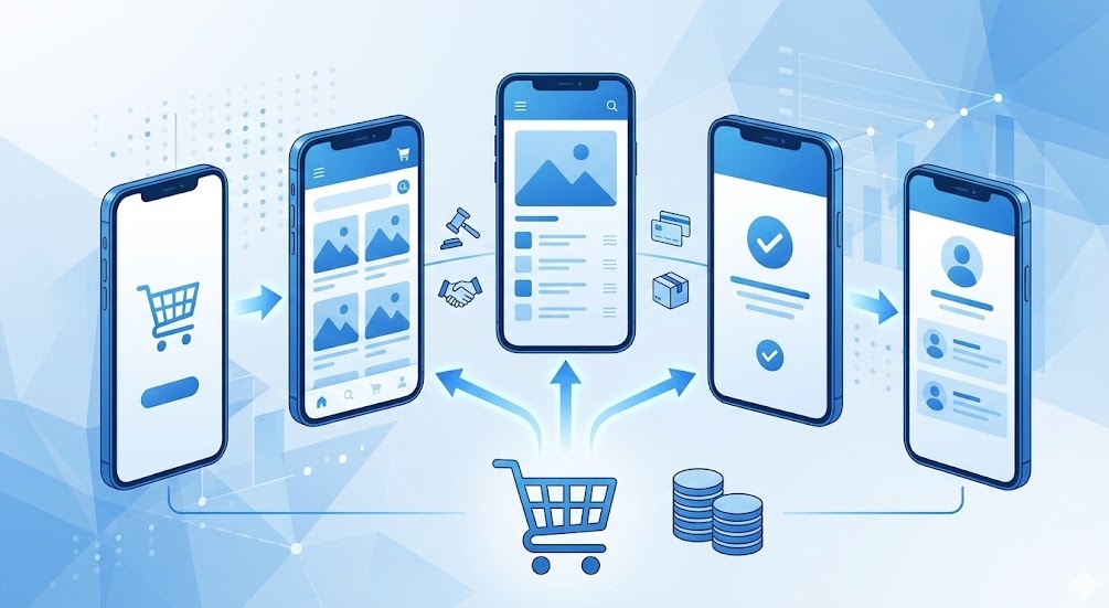 主要フリマアプリの比較イメージ