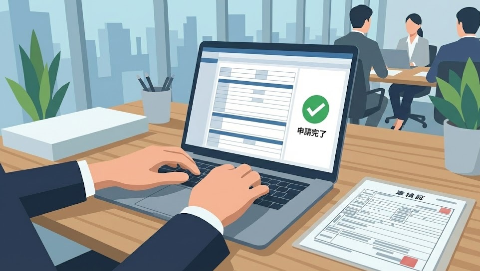 特車申請オンラインシステムの車両諸元入力画面