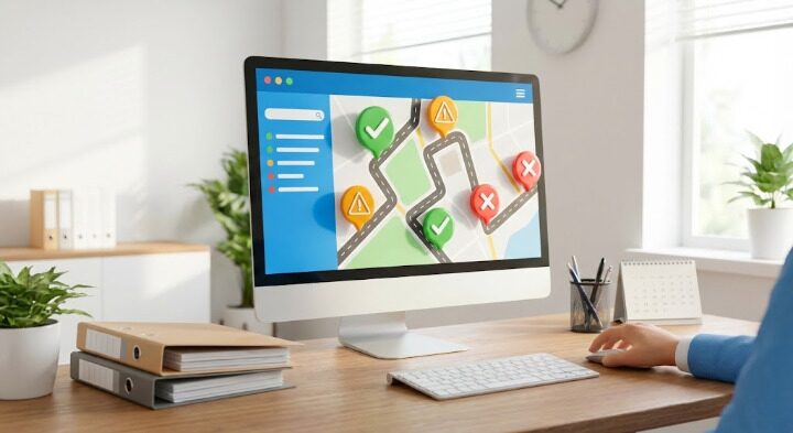 特車申請オンラインシステムで簡易算定を実施している画面イメージ