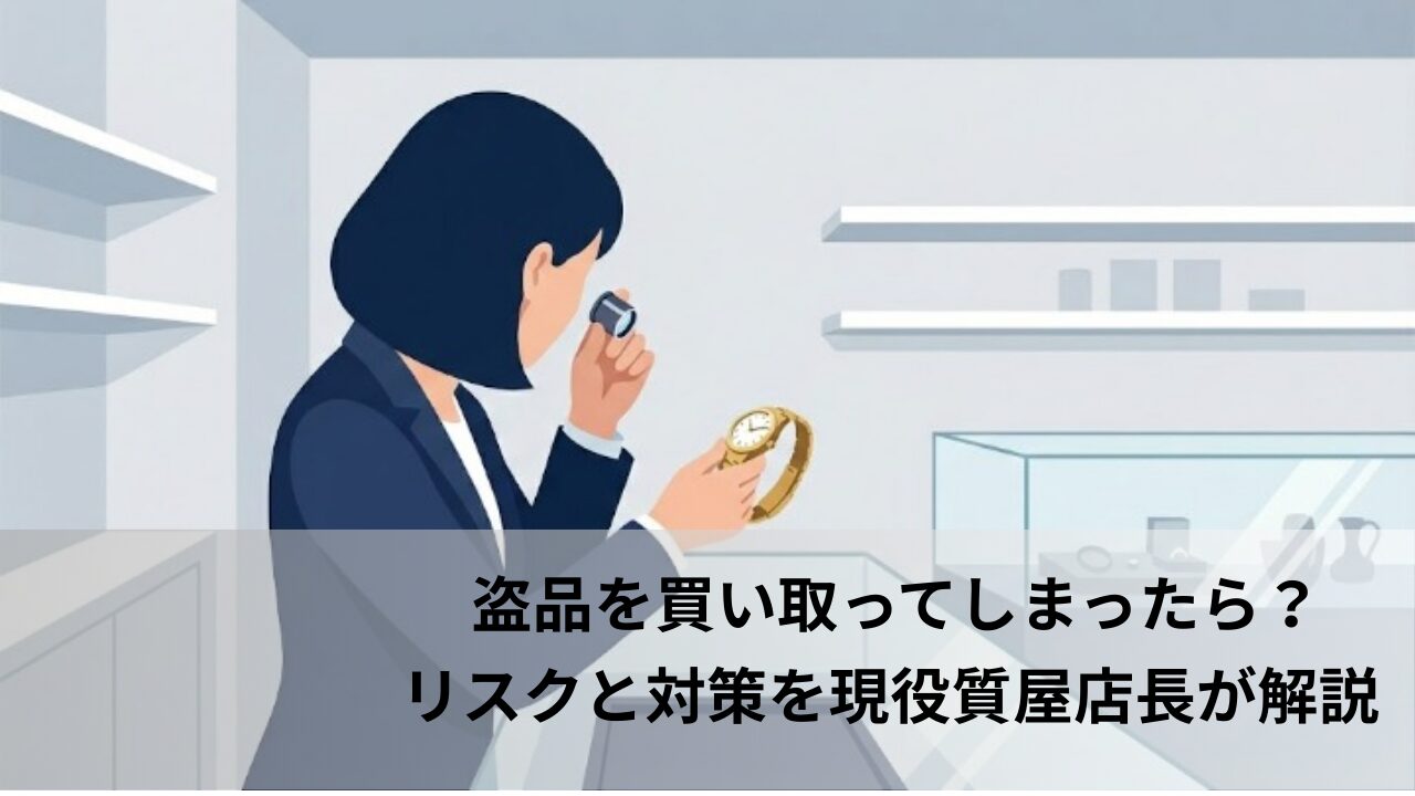 盗品を買い取ってしまったリスクと対策を現役質屋店長が解説するイメージ画像